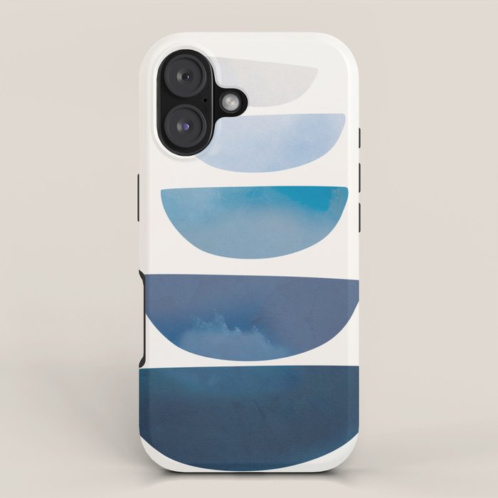 Blue Stack 02 iPhone Case Gallery Image 1