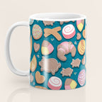 Mexican Sweet Bakery Frenzy // turquoise background // pastel colors pan dulce Coffee Mug Gallery Image 3