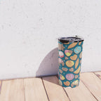 Mexican Sweet Bakery Frenzy // turquoise background // pastel colors pan dulce Travel Mug Gallery Image 4