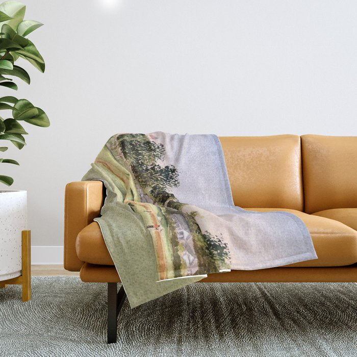 Oakmont Golf Course Throw Blanket Gallery Image 1