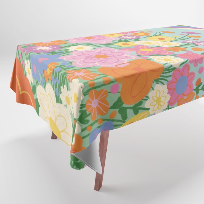 Happy rainbow Tablecloth Gallery Image 1
