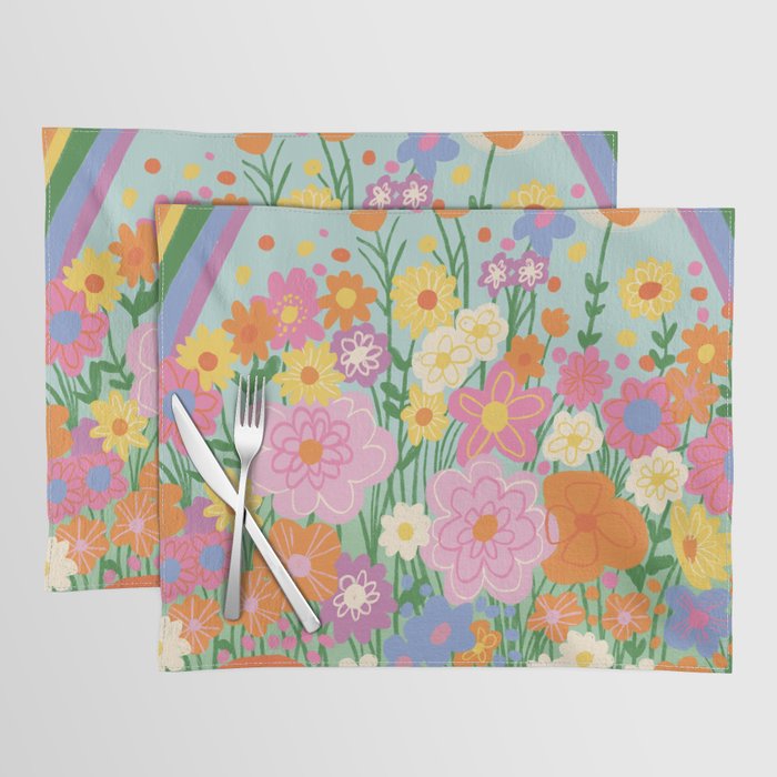 Happy rainbow Placemat Gallery Image 1