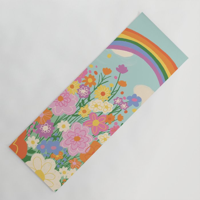 Happy rainbow Yoga Mat Gallery Image 1