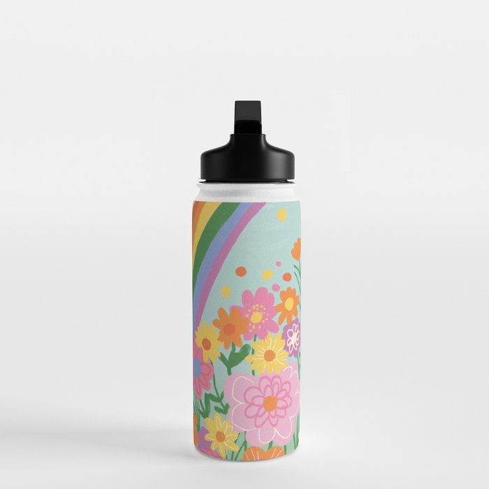 Happy rainbow Water Bottle Gallery Image 3