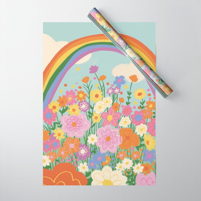 Happy rainbow Wrapping Paper Gallery Image 1