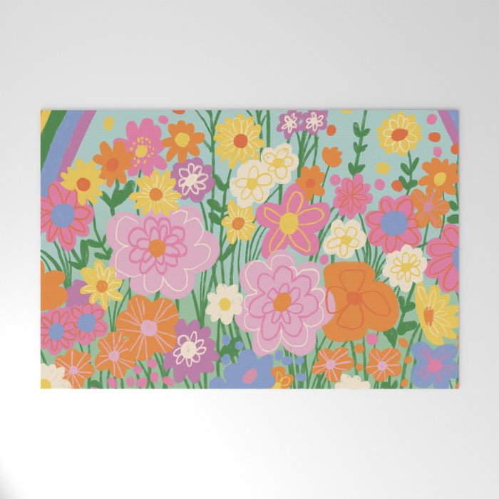 Happy rainbow Welcome Mat Gallery Image 1