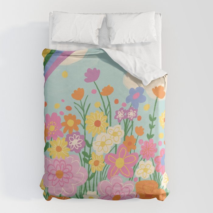 Happy rainbow Duvet Cover Gallery Image 1