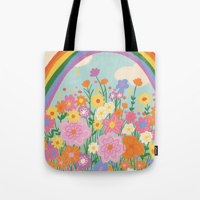 Happy rainbow Tote Bag Gallery Image 1