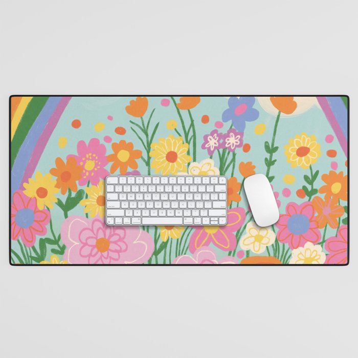Happy rainbow Desk Mat Gallery Image 1