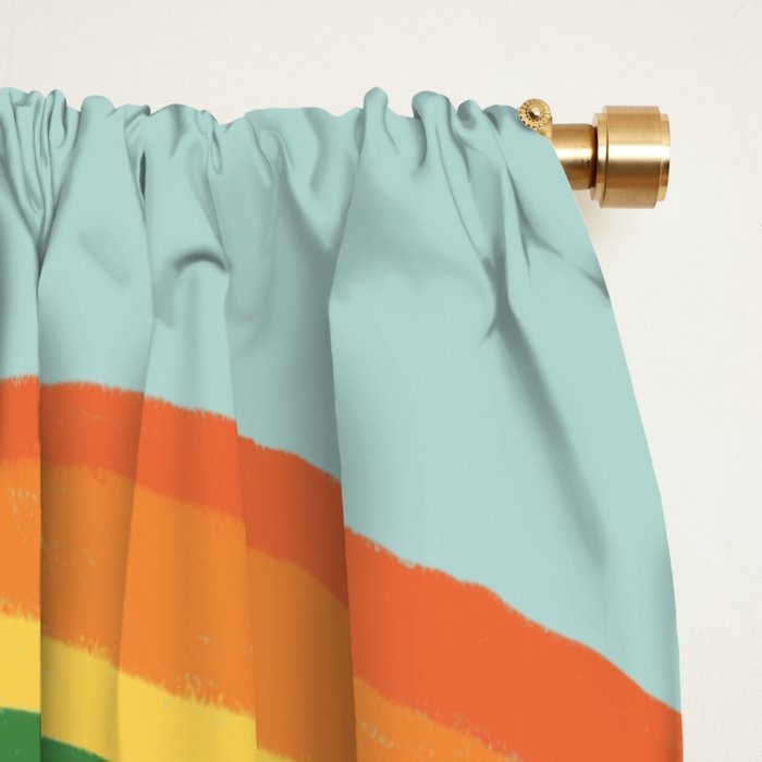 Happy rainbow Window Curtain Gallery Image 2