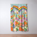 Happy rainbow Window Curtain Gallery Image 3