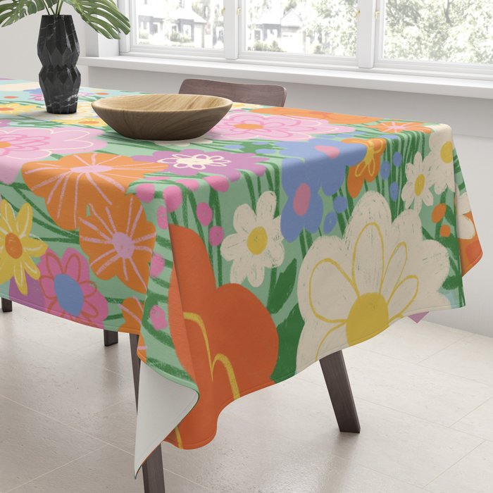 Happy rainbow Tablecloth Gallery Image 3