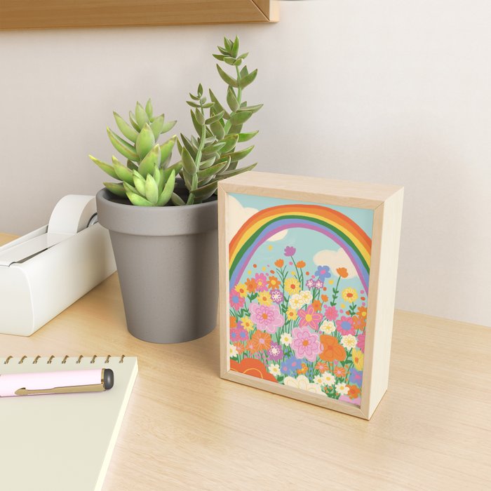 Happy rainbow Mini Art Print Gallery Image 2