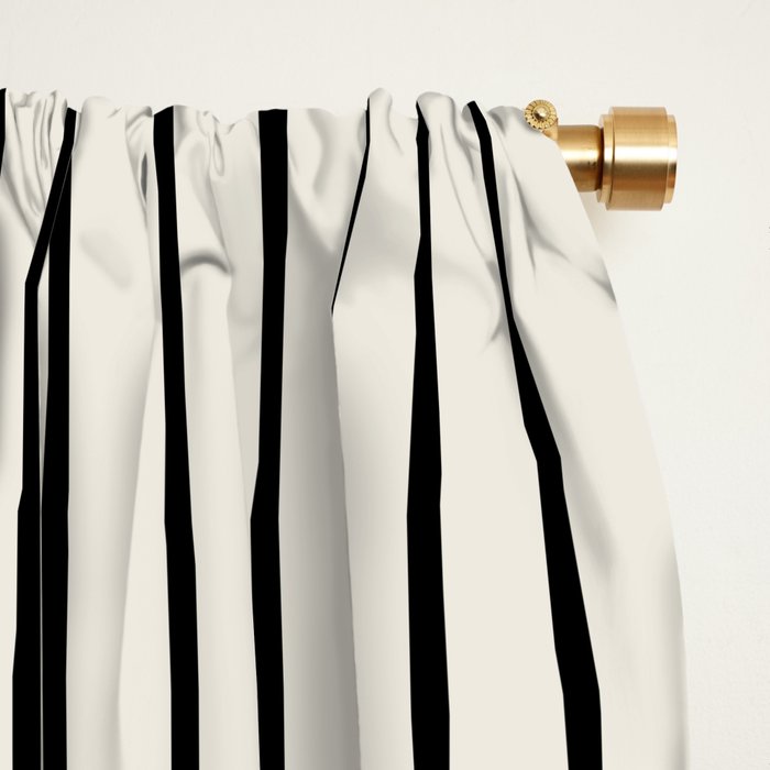 Color Block Line Abstract V Colorful Retro Window Curtain Gallery Image 2