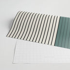 Color Block Line Abstract V Colorful Retro Wrapping Paper Gallery Image 2