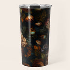 Dark Moody Baroque Midnight Garden Travel Mug Gallery Image 1