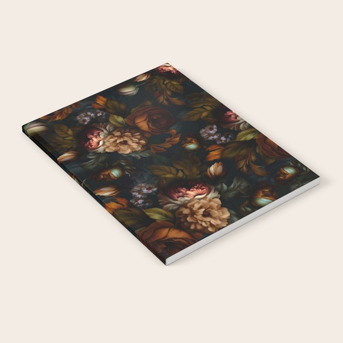 Dark Moody Baroque Midnight Garden Notebook Gallery Image 2
