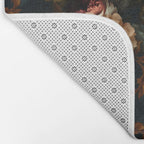 Dark Moody Baroque Midnight Garden Bath Mat Gallery Image 2
