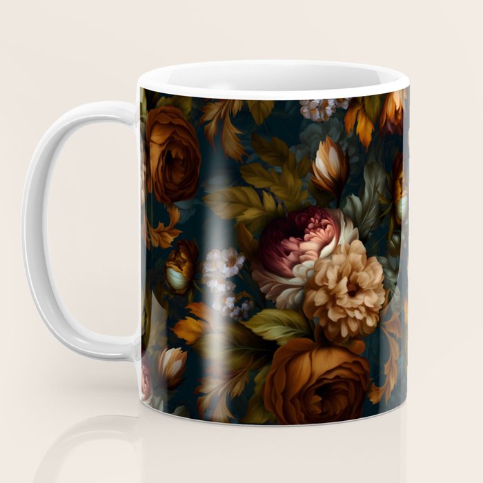 Dark Moody Baroque Midnight Garden Coffee Mug Gallery Image 3
