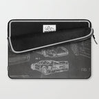Supercar Sports Car Patent - Car Fan Classic Car Art - Black Chalkboard Laptop Sleeve Gallery Image 2