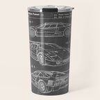 Supercar Sports Car Patent - Car Fan Classic Car Art - Black Chalkboard Travel Mug Gallery Image 1