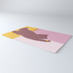 Risograph Cat - Sunset Rug Gallery Image 3