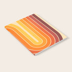 70s Retro Vintage Style Geometric Design 371 Autumn Notebook Gallery Image 2