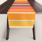 70s Retro Vintage Style Geometric Design 371 Autumn Table Runner Gallery Image 1