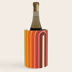 70s Retro Vintage Style Geometric Design 371 Autumn Wine Chiller Gallery Image 2