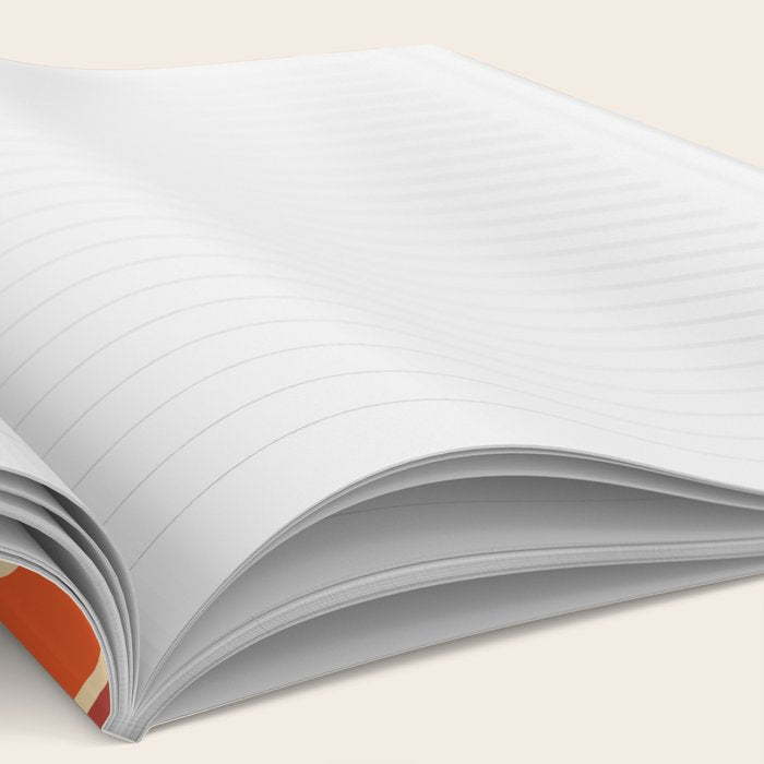 70s Retro Vintage Style Geometric Design 371 Autumn Notebook Gallery Image 2