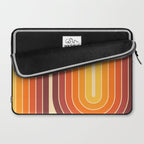 70s Retro Vintage Style Geometric Design 371 Autumn Laptop Sleeve Gallery Image 2