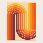 70s Retro Vintage Style Geometric Design 371 Autumn Poster Gallery Image 4