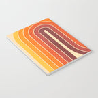 70s Retro Vintage Style Geometric Design 371 Autumn Notebook Gallery Image 3