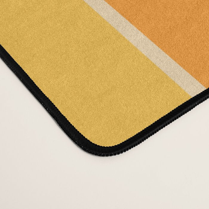 70s Retro Vintage Style Geometric Design 371 Autumn Desk Mat Gallery Image 4