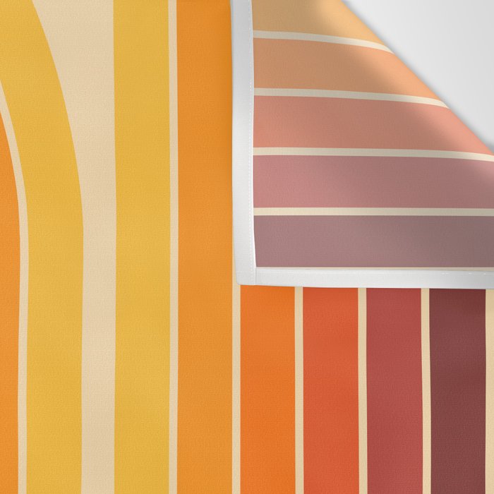 70s Retro Vintage Style Geometric Design 371 Autumn Wall Tapestry Gallery Image 3