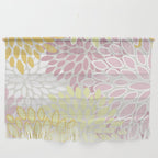 Floral Prints, Soft, Yellow and Pink, Design Prints Wall Hanging Gallery Image 1