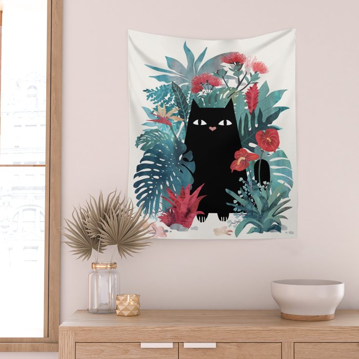 Popoki Wall Tapestry Gallery Image 2