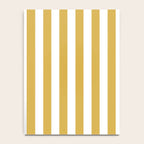 Large Mustard Yellow and White Cabana Tent Stripe Notebook Gallery Image 4