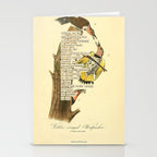 Bird Divinations: Golden-Winged Woodpecker (about: almanacofbirds.org) Stationery Card Gallery Image 2