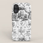 Antique 19th Century Romantic Rose Garland French Tapestry iPhone Case Gallery Image 1