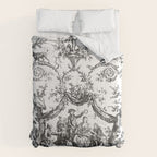 Antique 19th Century Romantic Rose Garland French Tapestry Comforter Gallery Image 6