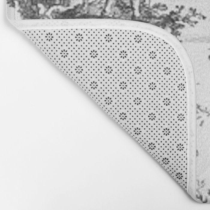 Antique 19th Century Romantic Rose Garland French Tapestry Bath Mat Gallery Image 2