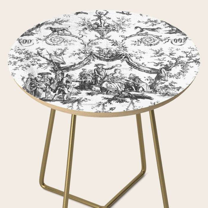 Antique 19th Century Romantic Rose Garland French Tapestry Side Table Gallery Image 2