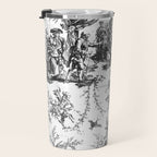 Antique 19th Century Romantic Rose Garland French Tapestry Travel Mug Gallery Image 3
