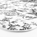 Antique 19th Century Romantic Rose Garland French Tapestry Bath Mat Gallery Image 3