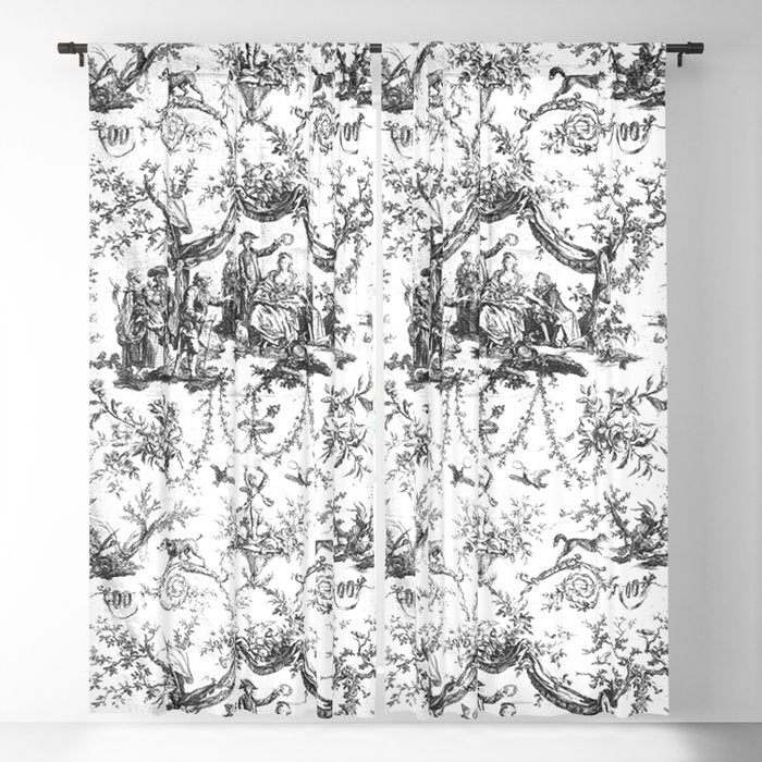 Antique 19th Century Romantic Rose Garland French Tapestry Window Curtain Gallery Image 5