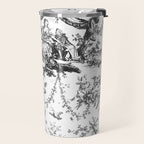 Antique 19th Century Romantic Rose Garland French Tapestry Travel Mug Gallery Image 2