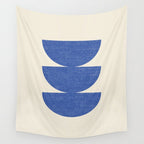 Half Circle 3 - Blue Wall Tapestry Gallery Image 4