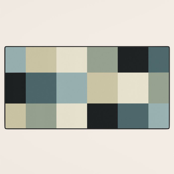 Bold Muted Checks Pattern - Large III Desk Mat Gallery Image 3