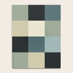 Bold Muted Checks Pattern - Large III Notebook Gallery Image 4